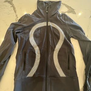 Dark grey and light grey Lululemon workout jacket!!
